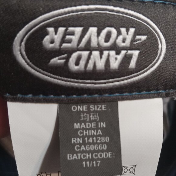 Land Rover OSFA Embroidered Hat/Cap Unisex Navy Blue/Silver - Picture 9 of 9